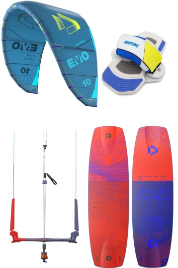 Duotone Kiteboarding-Evo + Gonzales 2025 Pack de Kitesurf