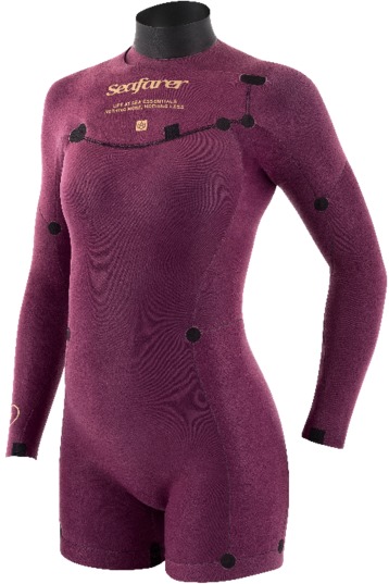 Manera-Seafarer Longarm Shorty 3/2 Femme 2025 Combinaison Néoprène