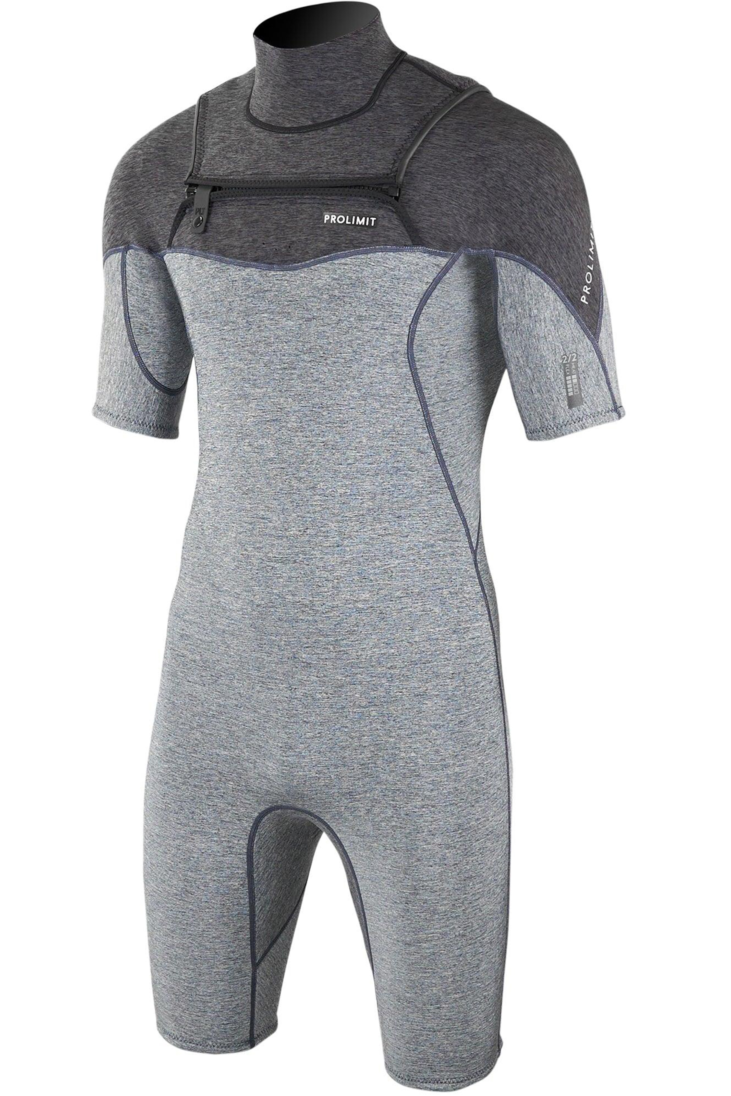 Prolimit-Mercury 2/2 Double Frontzip Shorty Combinaison Néoprène